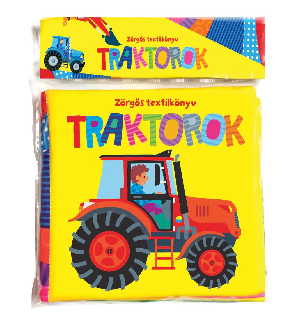 Zörgős textilkönyv – Traktor, imaginea 1
