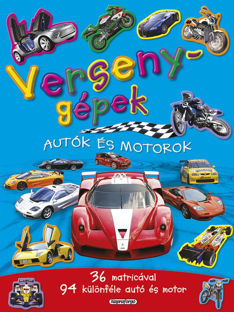Mozgalmas matricásfüzet – Versenygépek, imaginea 1